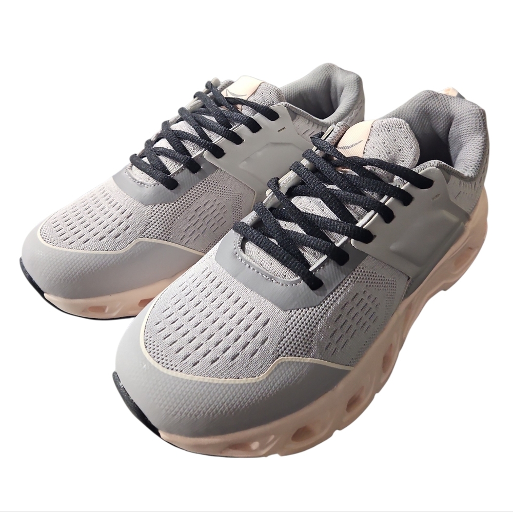 Women’s‎ Athletic Sneakers Gray Breathable Running Shoes Size 9